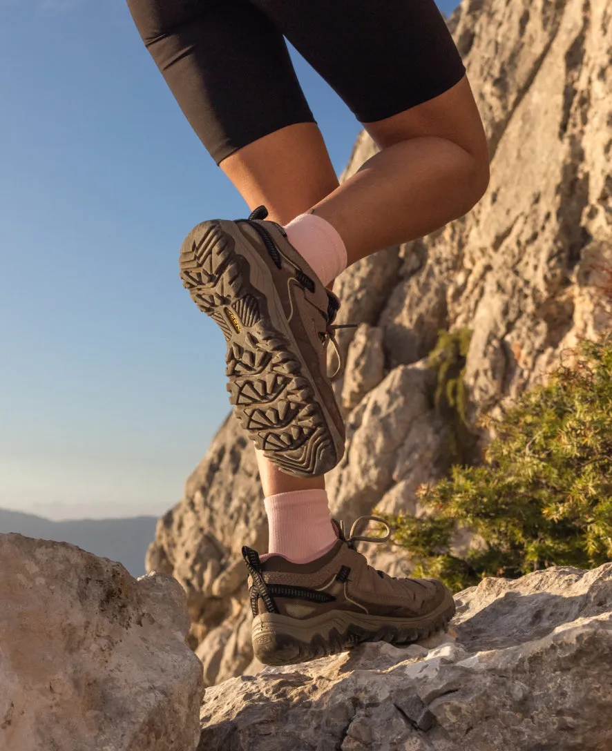 Women's Targhee IV Waterproof Hiking Shoe  |  Brindle/Nostalgia Rose,Anti-Slip