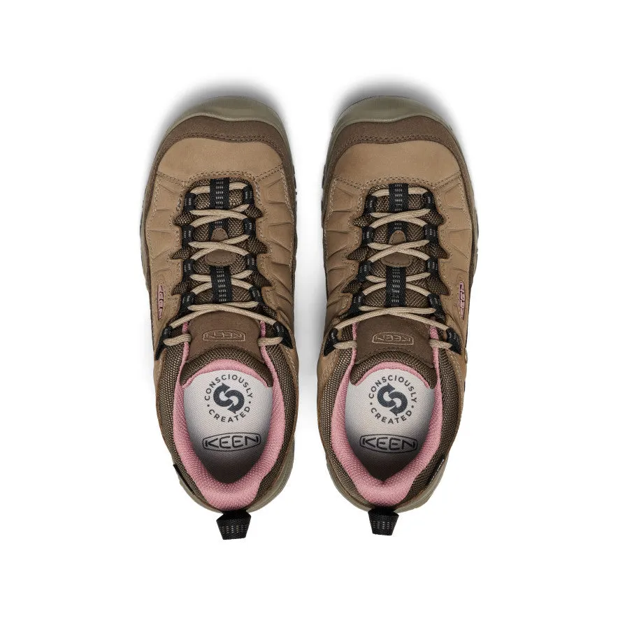 Women's Targhee IV Waterproof Hiking Shoe  |  Brindle/Nostalgia Rose,Anti-Slip