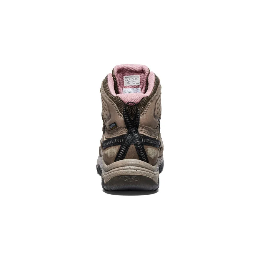 Women's Targhee IV Wide Waterproof Hiking Boot  |  Brindle/Nostalgia Rose,Anti-Slip