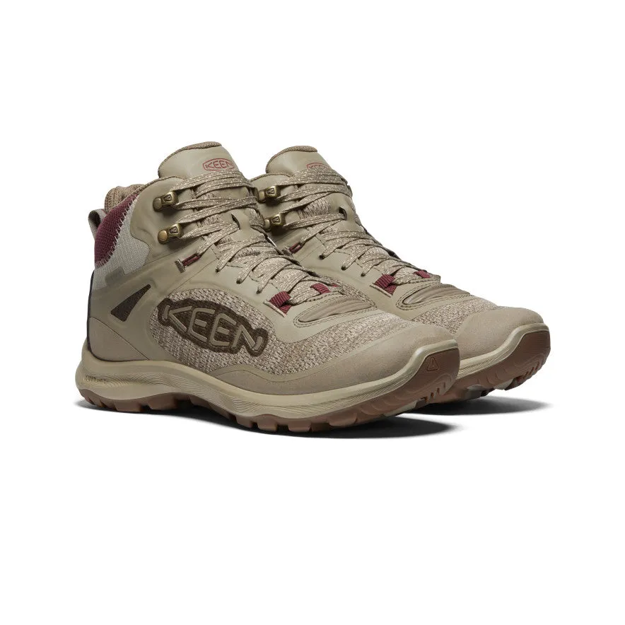 Women's Terradora Flex Waterproof Hiking Boot  |  Plaza Taupe/Windsor Wine,Anti-Slip