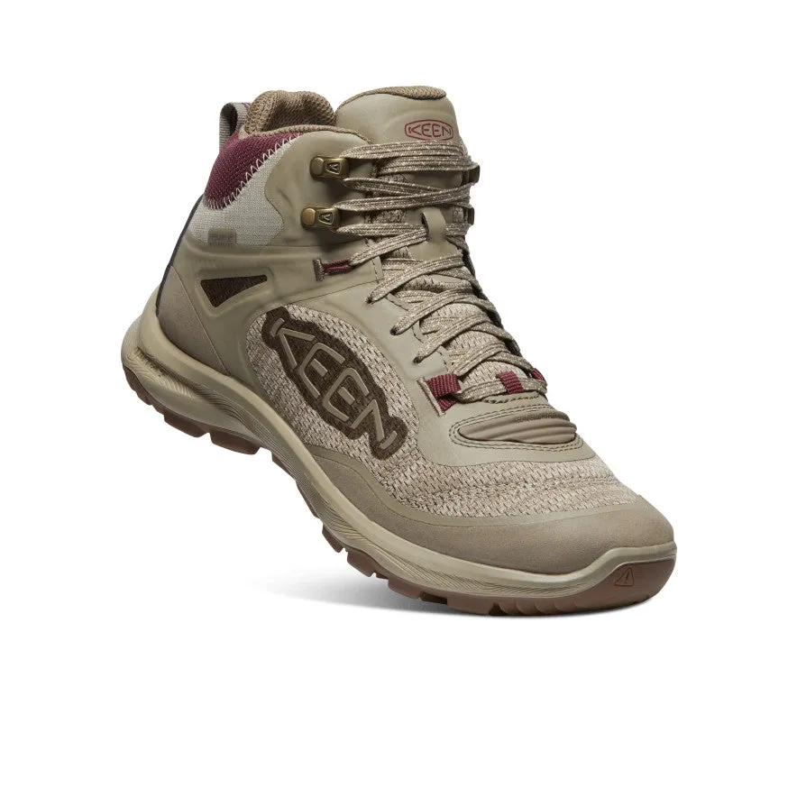 Women's Terradora Flex Waterproof Hiking Boot  |  Plaza Taupe/Windsor Wine,Anti-Slip