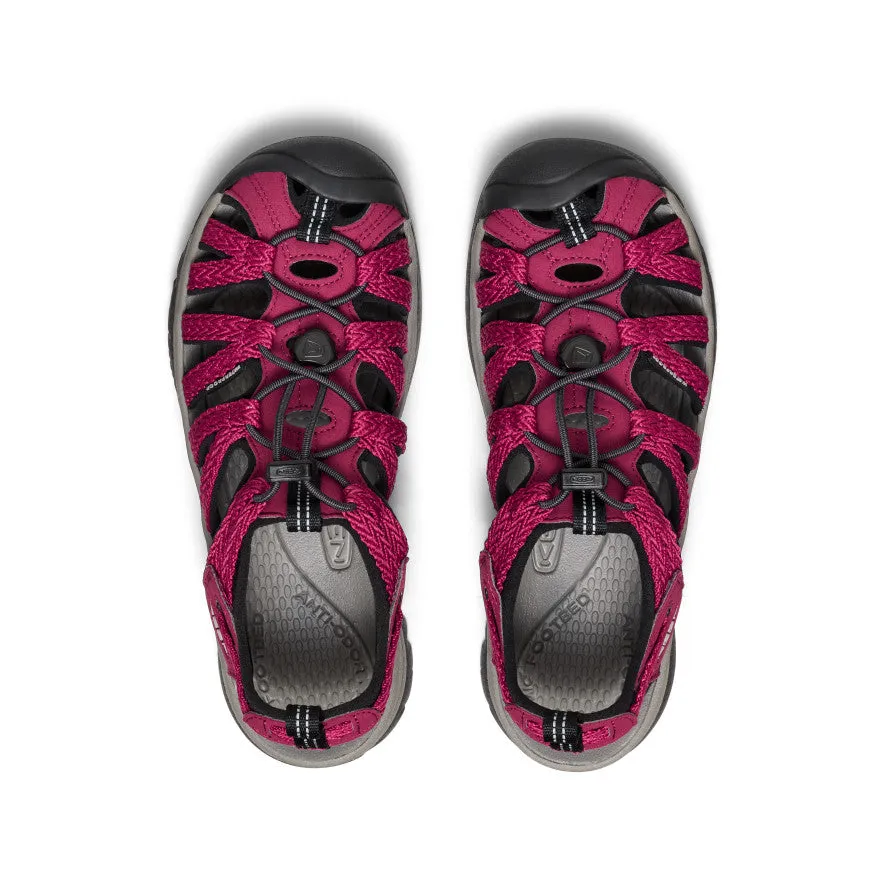 Women's Whisper  |  Beaujolais/Black,Anti-Slip