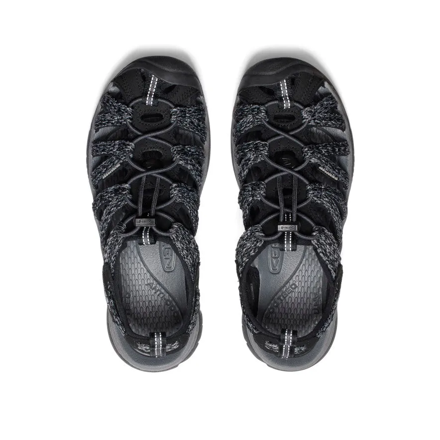 Women's Whisper  |  Black/Steel Grey,Anti-Slip