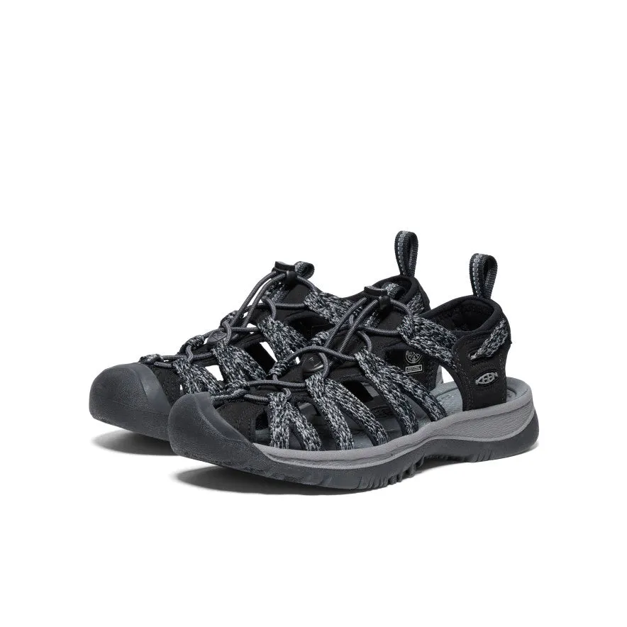 Women's Whisper  |  Black/Steel Grey,Anti-Slip