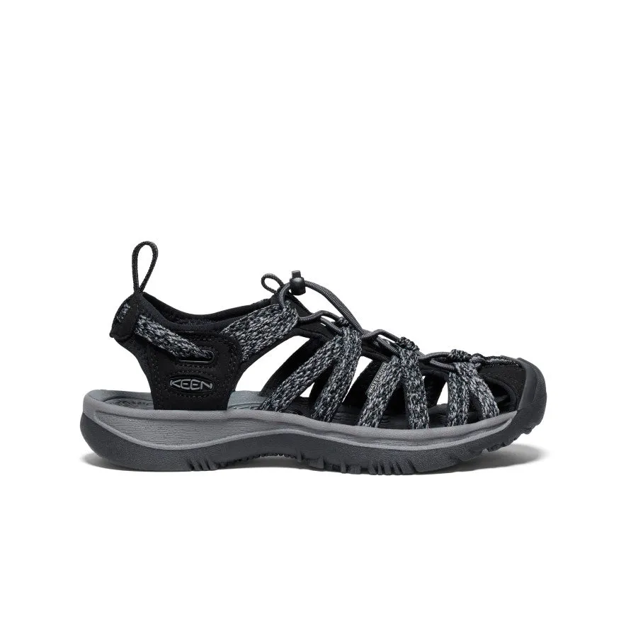 Women's Whisper  |  Black/Steel Grey,Anti-Slip