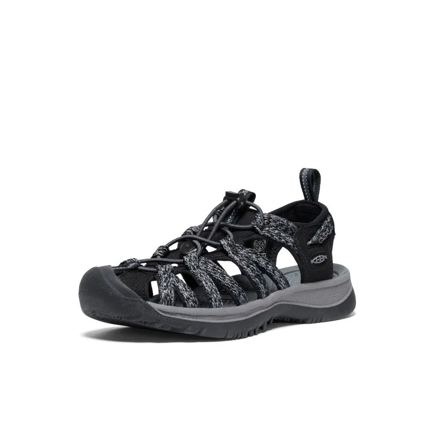 Women's Whisper  |  Black/Steel Grey,Anti-Slip