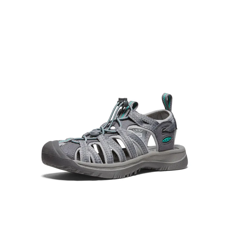 Women's Whisper  |  Medium Grey/Peacock Green,Anti-Slip