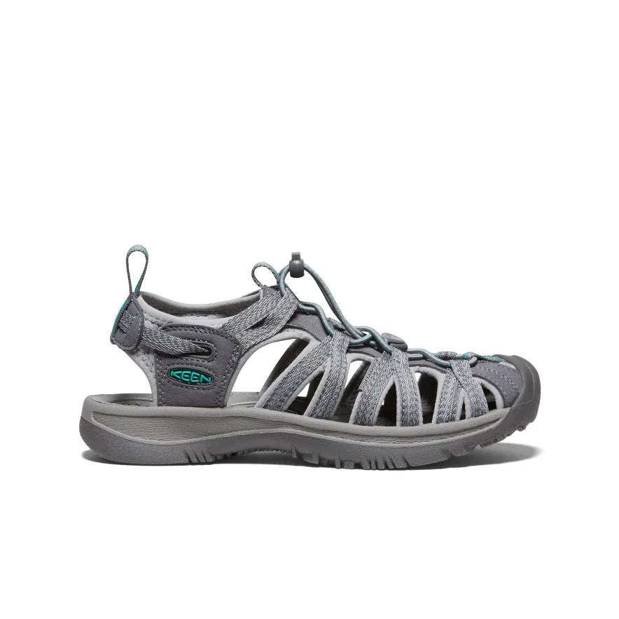 Women's Whisper  |  Medium Grey/Peacock Green,Anti-Slip